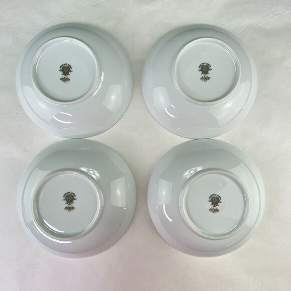 Vintage Noritake China Taryn Coupe Soup Bowls 7 3/8" Set Of 4 - Picture 4 of 10